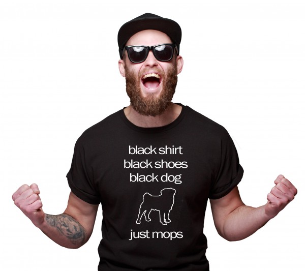 Mops Unisex T-Shirt Hundemotiv Pug Carlino Chinese Dutch mastiff Carlin Doguillo