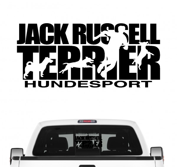 Jack Russell Terrier Hundesport Autoaufkleber Hund Folie Aufkleber Jacky Jackie