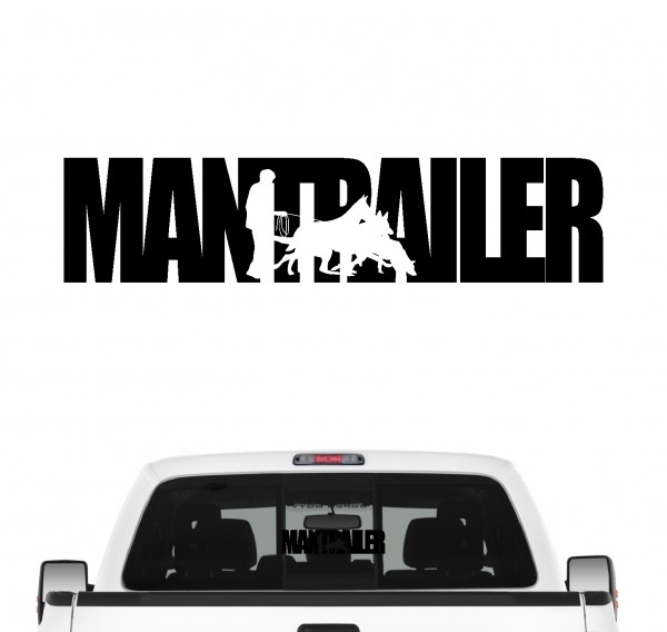 Mantrailer Hundesport Auto Aufkleber Hund Folie Rettungshund Suchhund