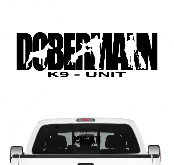 Dobermann Hundesport Autoaufkleber Hund Folie Aufkleber Dobi Pinscher K9