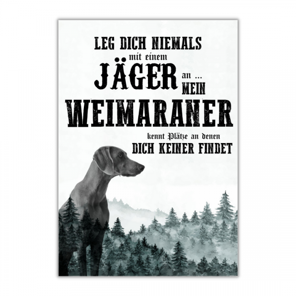 JagdSchild_Weimaraner1