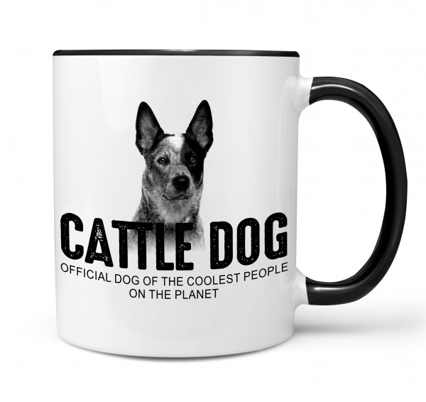 Australian Cattle Dog ACD Blue Heeler Red Heeler Queensland Heeler Australischer Treibhund Dog cool Leute lustig Dog Tasse Kaffeetasse Kaffeebecher happy Design by Siviwonder