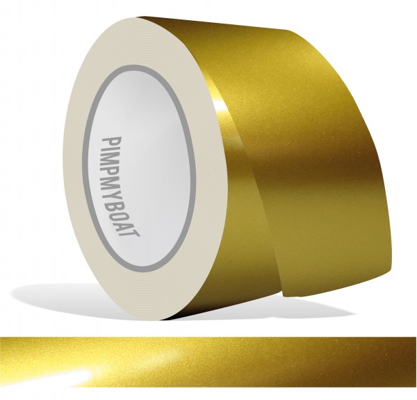 Zierstreifen gold metallic in in 10 m Länge für Auto Boot Klebeband Dekorstreifen Tuningstreifen Autofolie Siviwonder