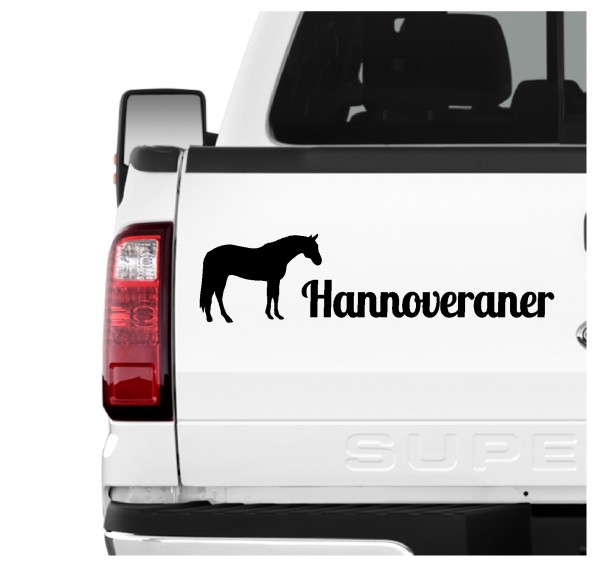 Hannoveraner Pferdesport Warmblut Freizeit Dressur Ausdauer Springen Aufkleber 3er Set Pferdeaufkleber Pferd reiten Auto Folie by SIVIWONDER