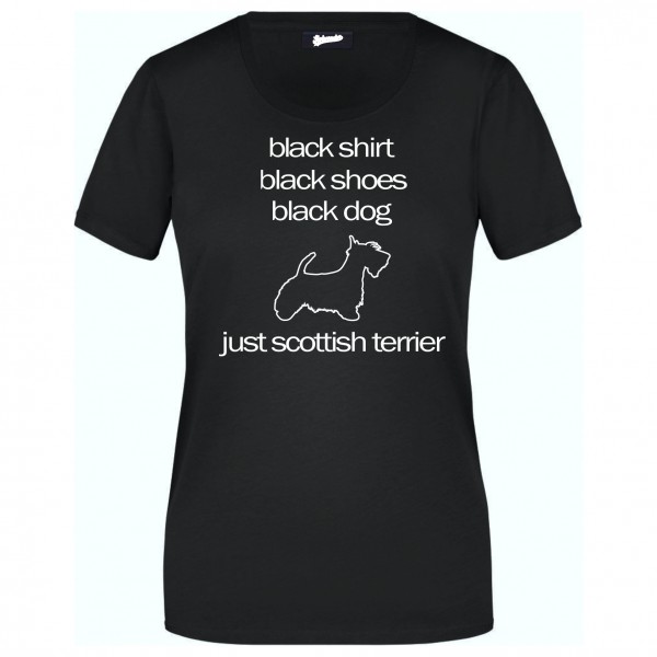 Scottish Terrier Black Dog Unisex T-Shirt Hundemotiv Scottie Aberdeen Terrier Scotch