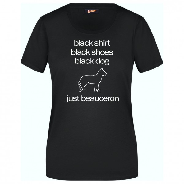 Beauceron Black Dog Unisex T-Shirt Hundemotiv Schäferhund Französischer Berger de Beauce