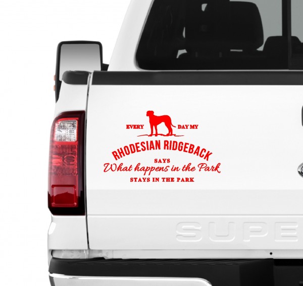 Rhodesian Ridgeback Vintage Hundeaufkleber Hundemotiv Auto Folie RR Löwenhund