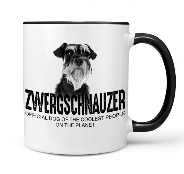 Zwergschnauzer Schnauzer Miniature Mini Dog Tasse Kaffeetasse Kaffeebecher happy Design by Siviwonder