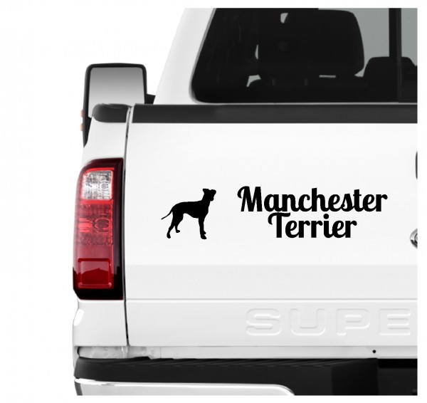 Manchester Terrier Black ant Tan Terrier Dog 3er Set AUTOAUFKLEBER Aufkleber Hunde Hundemotiv by SIVIWONDER