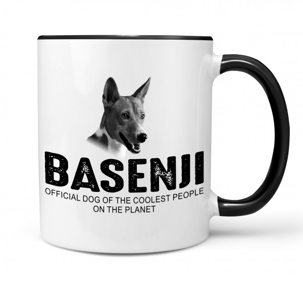 Basenji African Bush Dog Barkless Dog Kongo kein Bellen Dog cool Leute lustig Dog Tasse Kaffeetasse Kaffeebecher happy Design by Siviwonder
