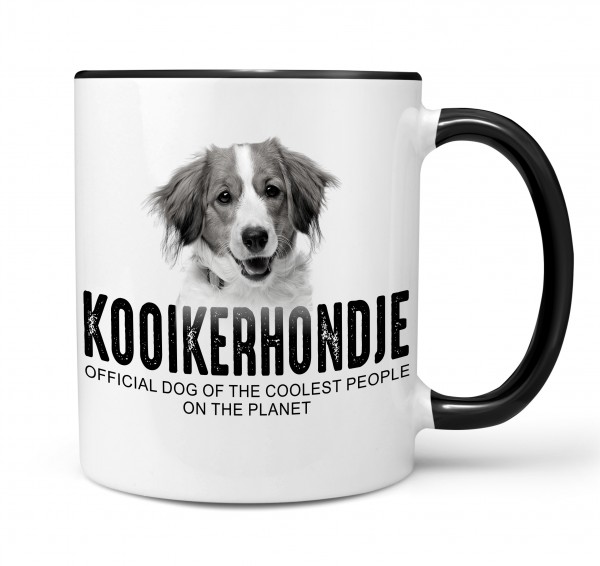 Kooikerhondje Kooiker Hound Kojenhundchen Nederlandse Dutch Decoy Dog Tasse Kaffeetasse Kaffeebecher happy Design by Siviwonder