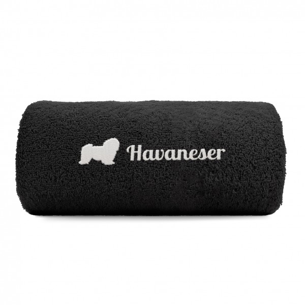Havaneser Handtuch Pfoten Hundemotiv Stickerei Deluxe