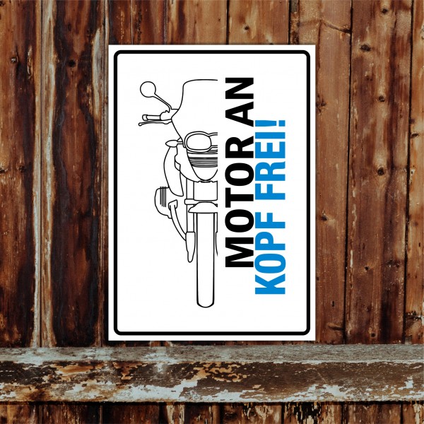 Motorrad Privatparkplatz parken verboten. Privatparkplatz Privatgrundstück Hinweisschild Parkplatz lustig freihalten