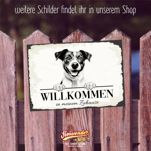 Hundeschild Willkommen Zuhause Jack Russell Terrier Schild