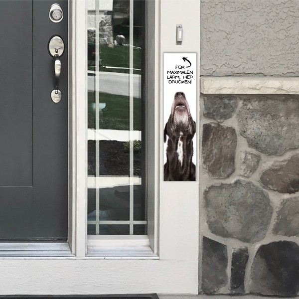 Hund Mischling Dog Türschild Warnschild Hundeschild Schilder happy Design by Siviwonder