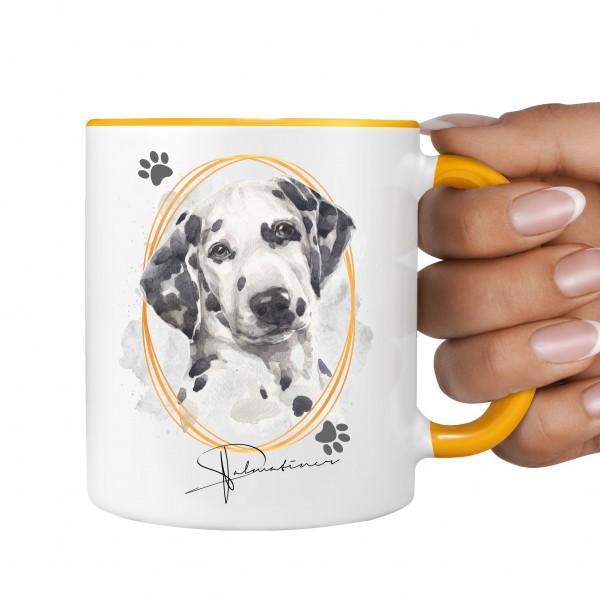Dalmatiner Tasse SIGNATURE DOGS Punkte Dalmi Hund Motiv Hundemotiv Kaffee