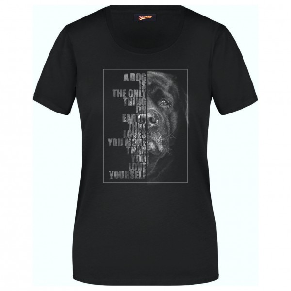 Labrador Damen T-Shirt Face Hundemotiv Retriever Labby Lab Labbie