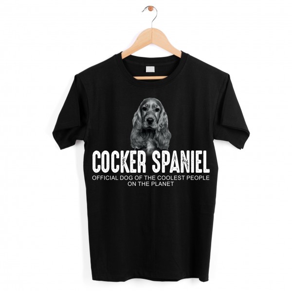 Cocker Spaniel Cockie Spanier English Dog cool Leute lustig Shirt T-Shirt Hundemotiv Siviwonder