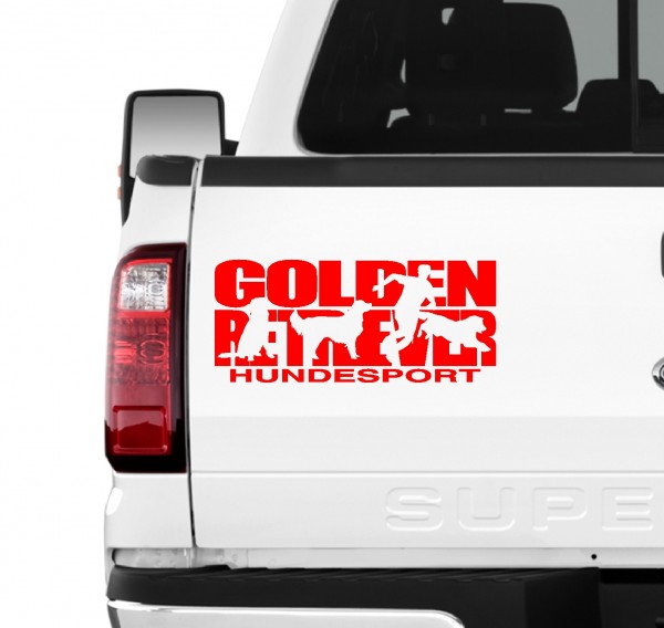 Golden Retriever Hundesport Autoaufkleber Hund Folie Aufkleber Goldie