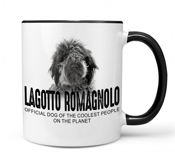 Lagotto Romagnolo Italienischer Trüffelhund Wasserhund Romagna Dog Tasse Kaffeetasse Kaffeebecher happy Design by Siviwonder