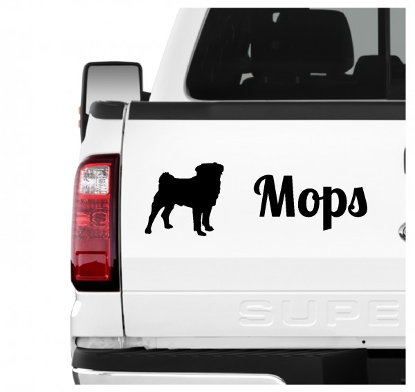 Mops Pug Carlino Chinese pug Dutch bulldog Dutch mastiff Mini mastiff Carlin Doguillo Dog 3er Set AUTOAUFKLEBER Aufkleber Hunde Hundemotiv by SIVIWONDER