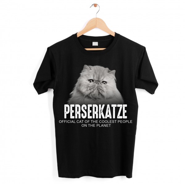 Perserkatze Perser Pekenase Official Cool Katze Cat Unisex Shirt Katzenmotiv T-Shirt