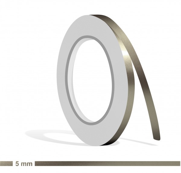 Zierstreifen nickel metallic Glanz in in 10 m Länge für Auto Boot Klebeband Dekorstreifen Tuningstreifen Autofolie Siviwonder