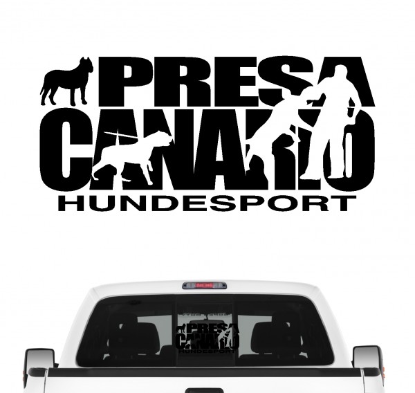 Presa Canario Hundesport Auto Aufkleber Hund Folie Molosser Kanarische Dogge