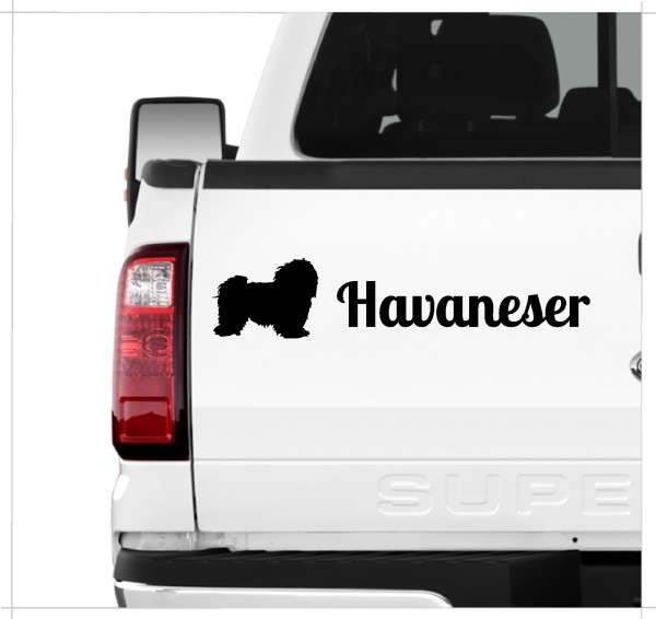 Havaneser Havanese Kuba Bichon Havana Bichon Habanero Dog 3er Set AUTOAUFKLEBER Aufkleber Hunde Hundemotiv by SIVIWONDER