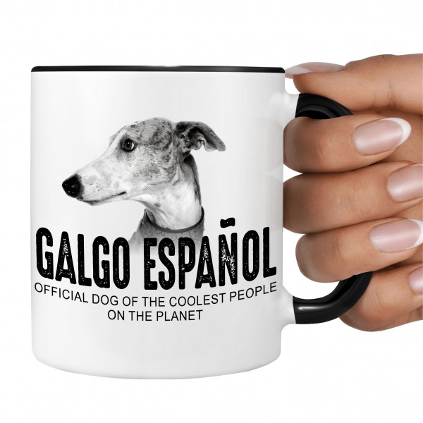 Galgo Espanol Spanischer Windhund Straßenhund Tierheim Dog Tasse Kaffeetasse Kaffeebecher happy Design by Siviwonder