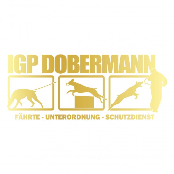 Aufkleber Hundemotiv Rasse IGP IPO Begleithund Prüfung Internationale Prüfungsordnung Gebrauchshudeprüfung Fährte Schutzdi