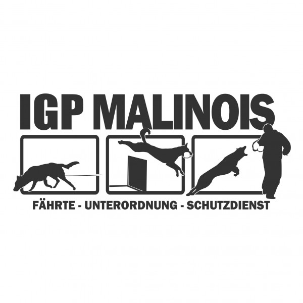 Aufkleber Hundemotiv Rasse IGP IPO Begleithund Prüfung Internationale Prüfungsordnung Gebrauchshudeprüfung Fährte Schutzdi