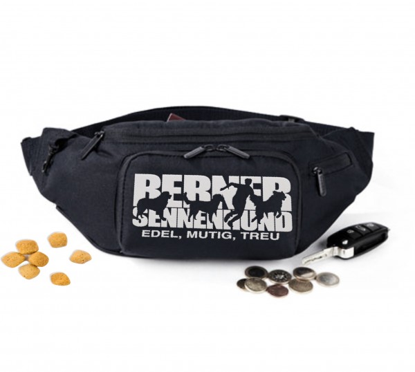 Berner Sennenhund Dog Hundesport Gürteltasche Bauchtasche Hund Stickerei