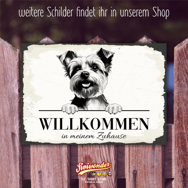 Hundeschild Willkommen Zuhause Yorkshire Terrier Yorkie