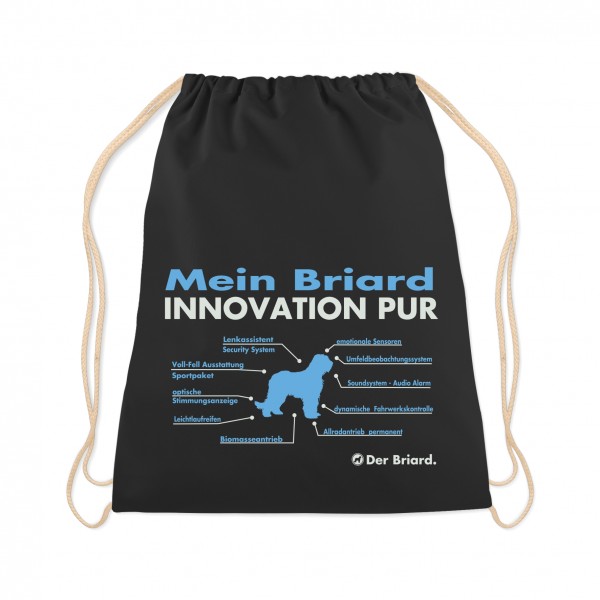 Briard Turnbeutel Innovation Hundemotiv Berger de Brie Dog Schwarz