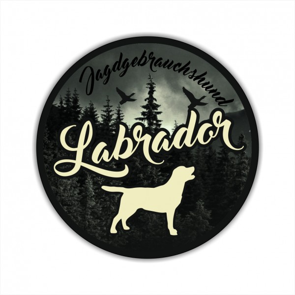 Labrador Retriever Lab Labby Labbie Jäger Jagdhund Aufkleber Digitaldruck Motiv