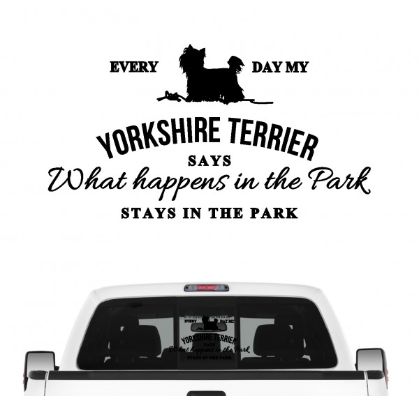 Yorkshire Terrier Vintage Hundeaufkleber Hundemotiv Auto Folie Yorkie