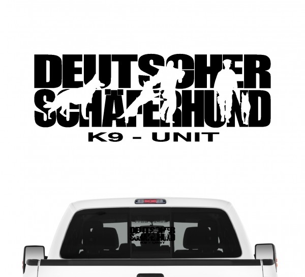 Deutscher Schäferhund Hundesport Autoaufkleber Folie Aufkleber Diensthund K9