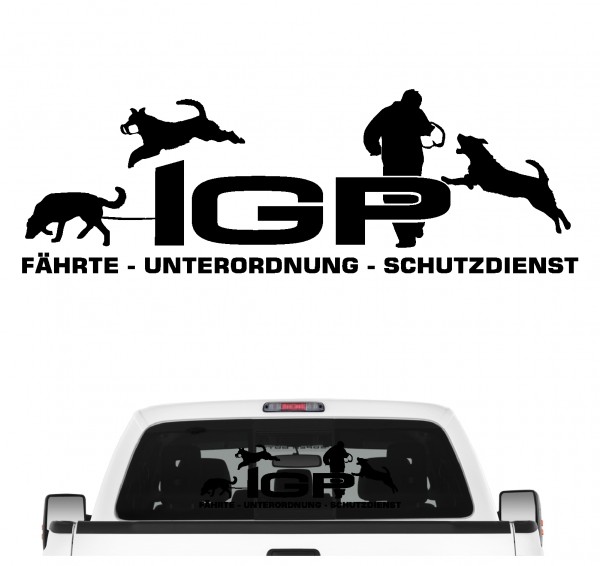 IGP Beauceron Schäferhund Französischer Berger de Beauce Schrift Autoaufkleber