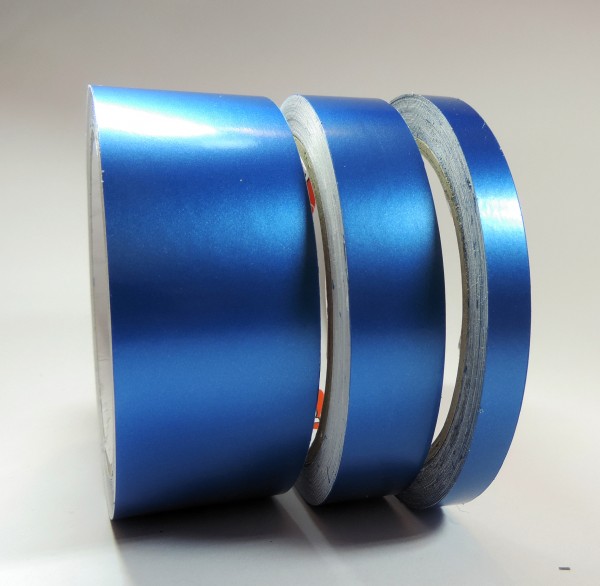 Zierstreifen blau matt metallic in in 10 m Länge für Auto Boot Klebeband Dekorstreifen Tuningstreifen Autofolie Siviwonder