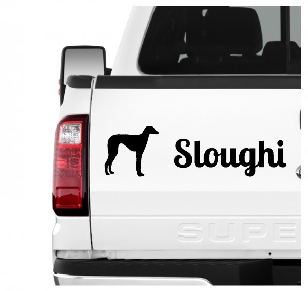 Sloughi Windhund Berber Greyhound Marokko arabischer Dog 3er Set AUTOAUFKLEBER Aufkleber Hunde Hundemotiv by SIVIWONDER