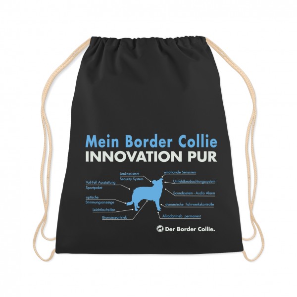 Border Collie Turnbeutel Innovation Sheepdog Scotch Sheep Dog Schwarz