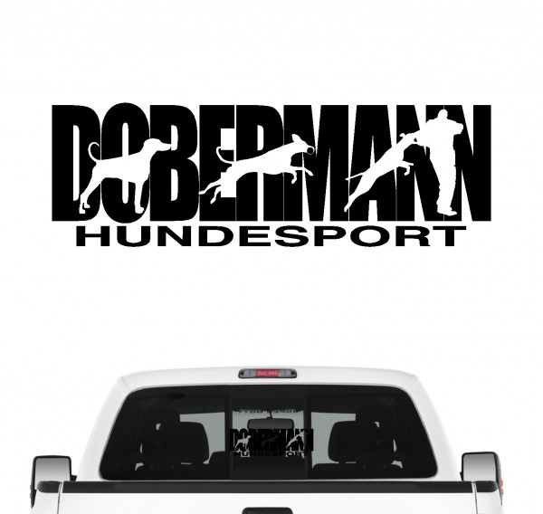 Dobermann Hundesport Autoaufkleber Hund Folie Aufkleber Dobi Pinscher Unkupiert