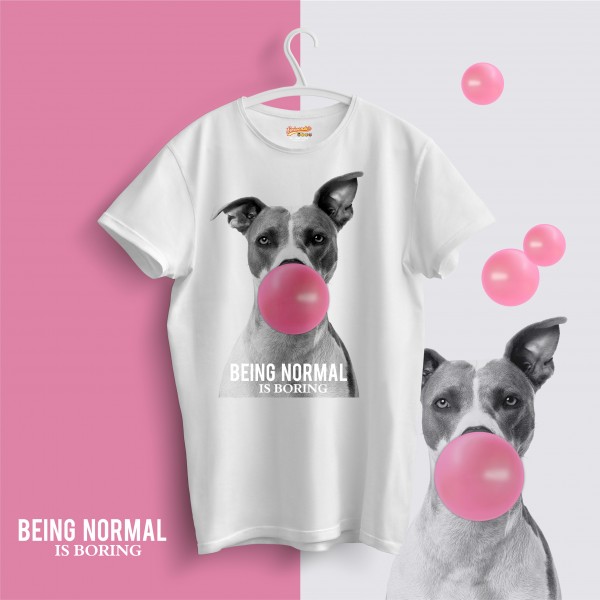 T-Shirt Staffordshire Terrier Hund Unisex Shirt Normal Bubble trend lustig Hundemotiv trendy Spruch