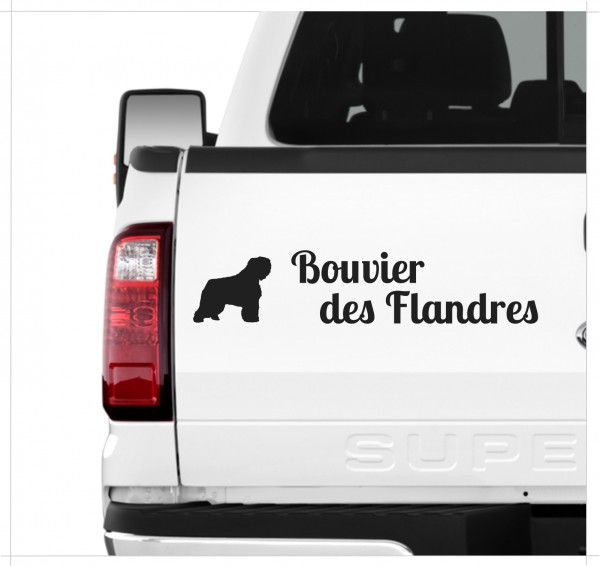 Bouvier des Flandres der Flandrische Treibhund Flanders Dog 3er Set AUTOAUFKLEBER Aufkleber Hunde Hundemotiv by SIVIWONDER