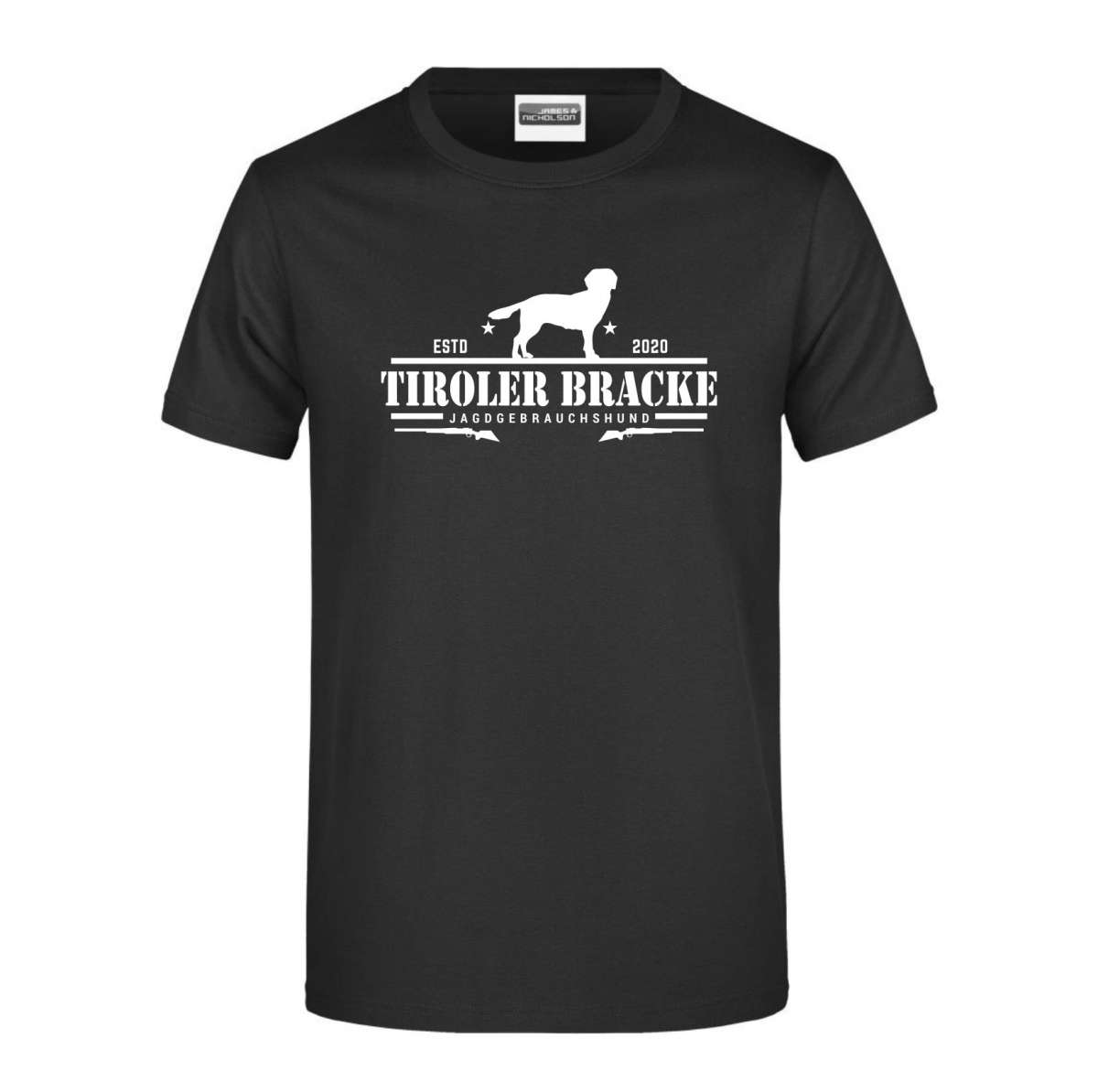 Damen T-Shirt TIROLER BRACKE FEUER UND FLAMME by Siviwonder Hundemotiv
