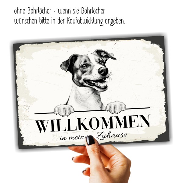 Hundeschild Willkommen Zuhause Jack Russell Terrier Schild