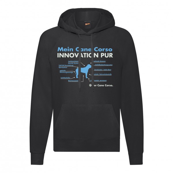 Cane Corso Sweatshirt Innovation Hoodie Hundemotiv Italiano Cane Corz Italien Schwarz