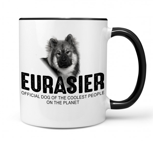 Eurasier Eurasian Spitz Spitze Wolfsspitz Samojede Dog Tasse Kaffeetasse Kaffeebecher happy Design by Siviwonder