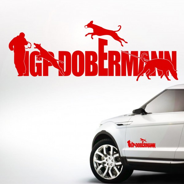 Aufkleber Hundemotiv Rasse IGP IPO Begleithund Prüfung Internationale Prüfungsordnung Gebrauchshudeprüfung Fährte Schutzdi